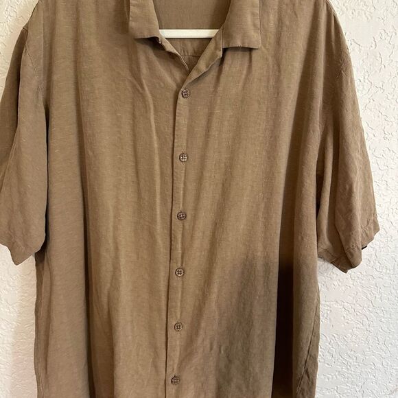 Tommy‎ Bahama Brown Embroidered RIDE EM COWBOYS Silk Shirt Poker Size Large - Picture 5 of 10